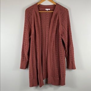 Super soft brick color cardigan